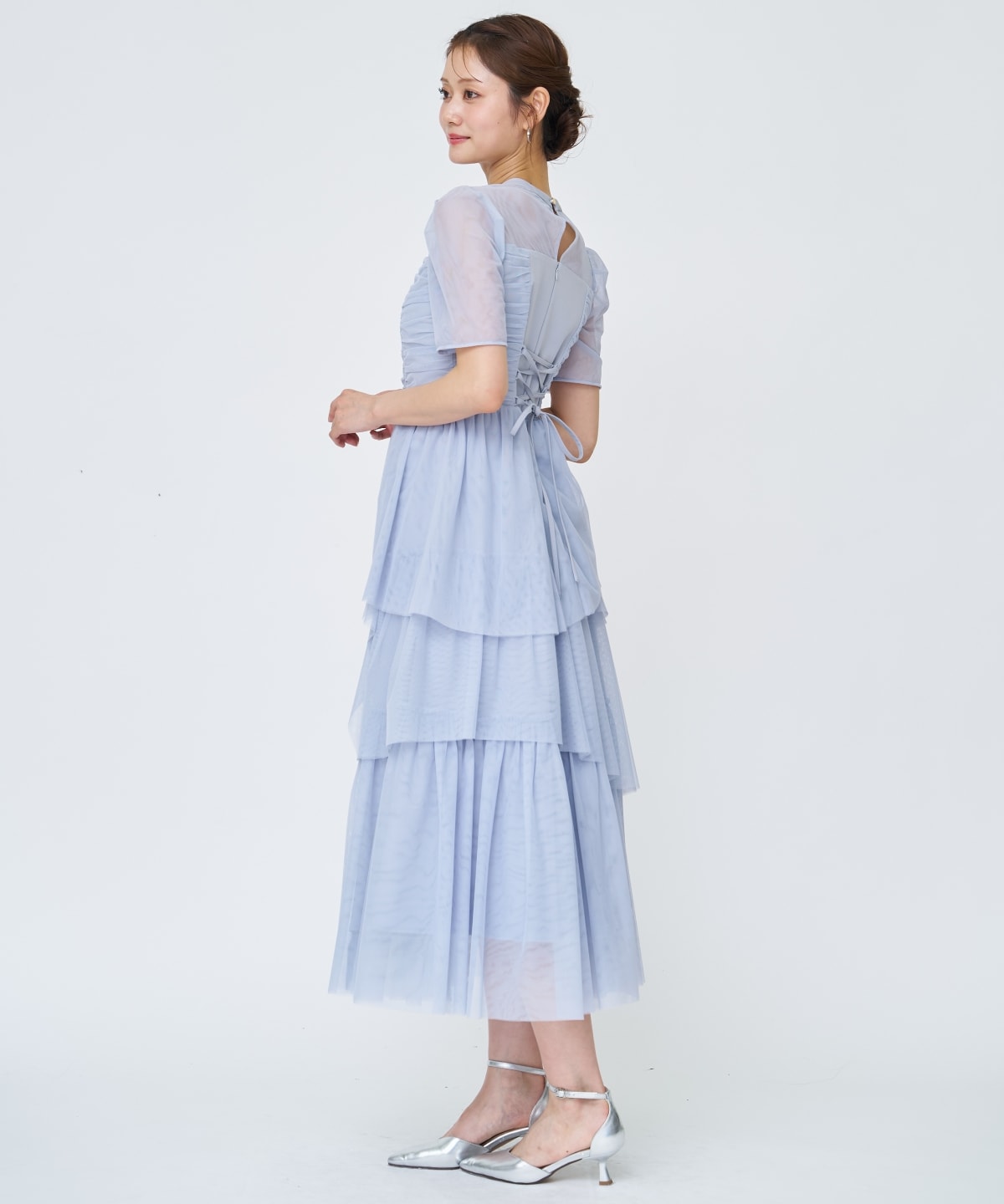 チュールギャザードレス
