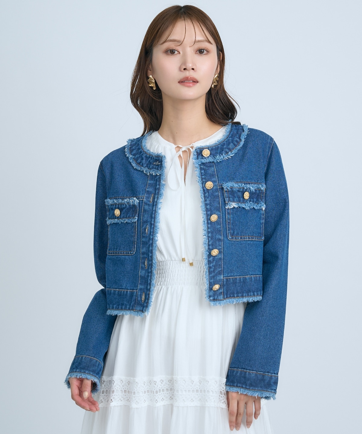 【先行予約受付中】フリンジデニムジャケット