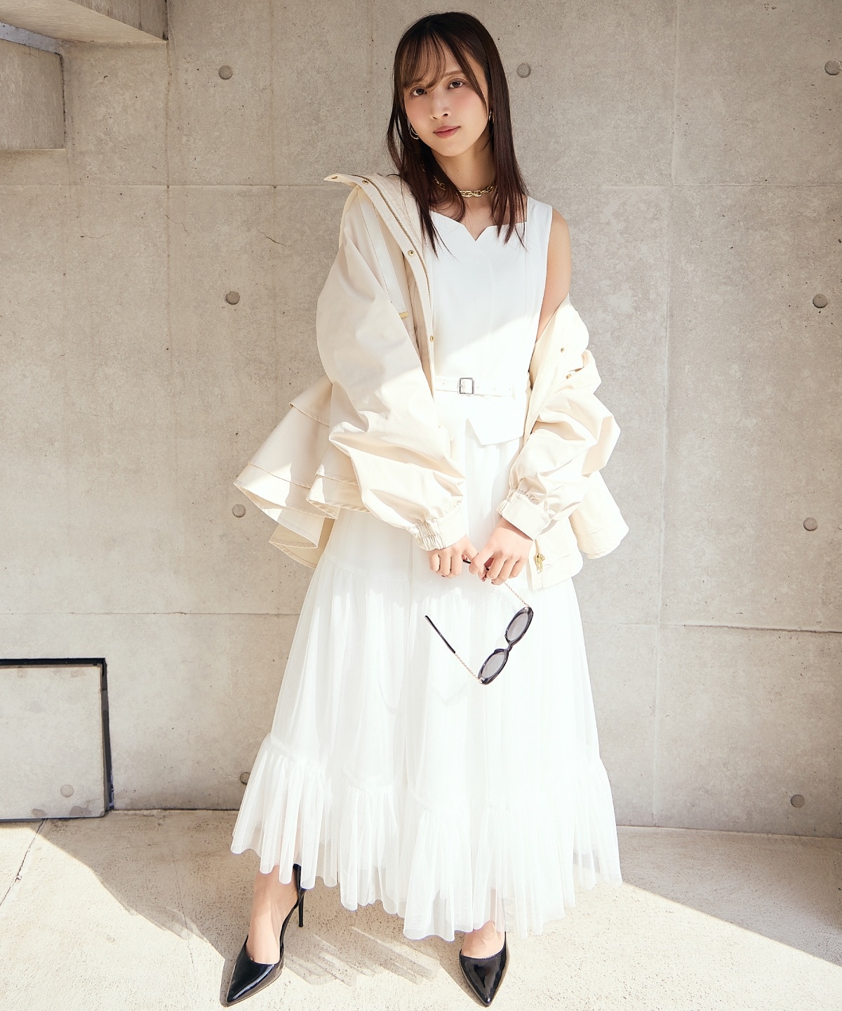 ペプラムマウンテンパーカー