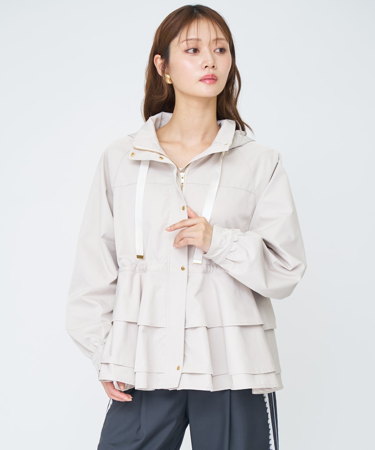 ペプラムマウンテンパーカー