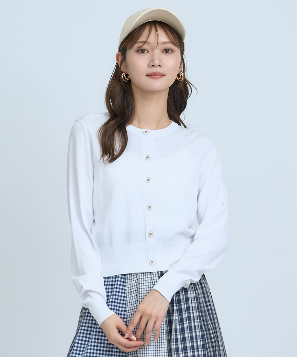 【UVカット】クルーネックカーディガン