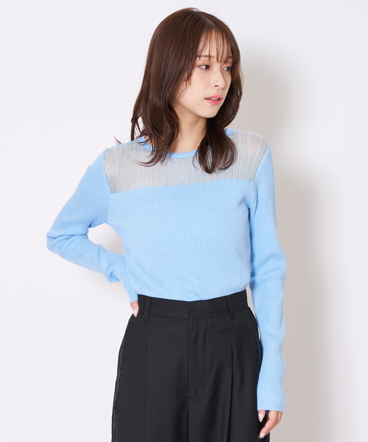 【先行予約受付中】シアーリブニットプルオーバー