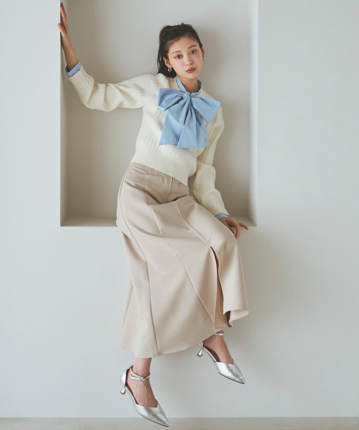 【先行予約受付中】ボウタイニットプルオーバー