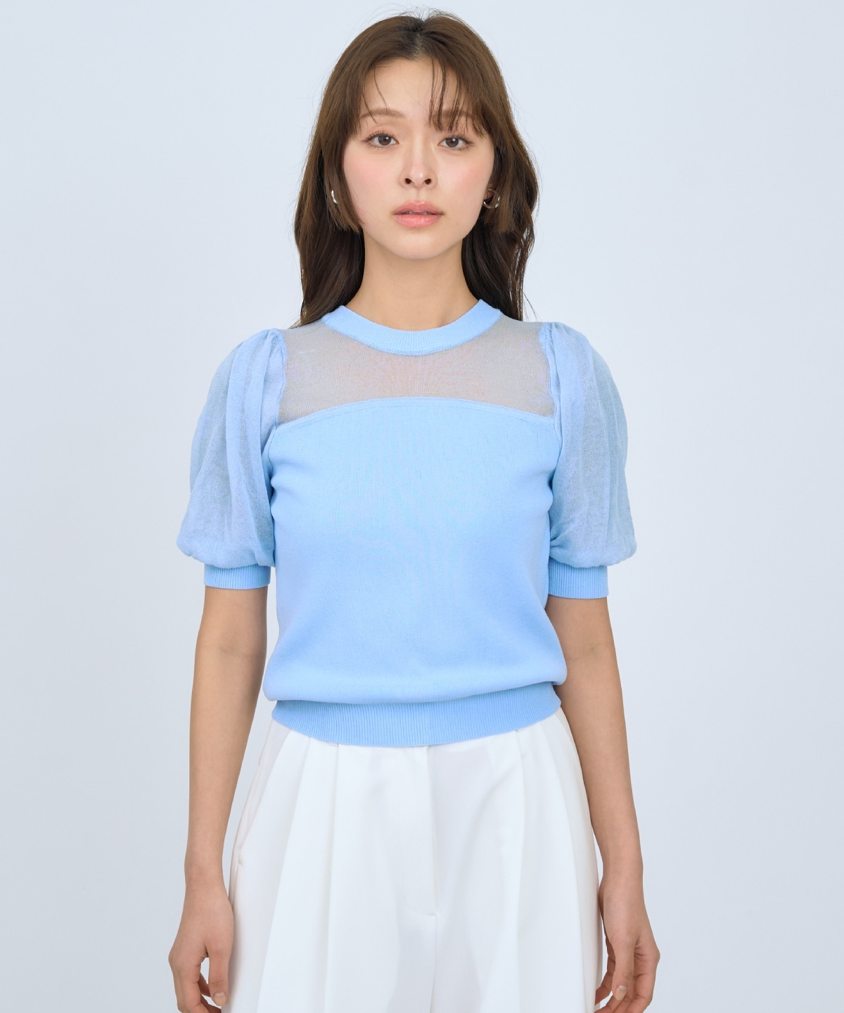 【先行予約受付中】シアーニットクルーネックプルオーバー