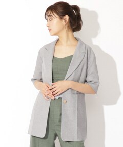 ハーフスリーブテーラードジャケット S ベージュ Redyazel 公式オンラインショップ バーンデストローズ