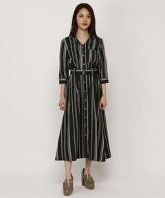 ストライプロングワンピース S ベージュ Redyazel 公式オンラインショップ バーンデストローズ