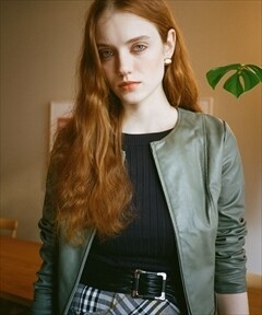 ノーカラーライダースジャケット S ベージュ Redyazel 公式オンラインショップ バーンデストローズ