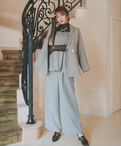 グレー系チェック