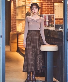 ブラウン系チェック