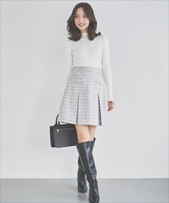 ホワイト系チェック