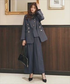 ノーブル ピークドラペルジャケット ダブルジャケット 金ボタン 38 10/20(Mon)再入荷】金ボタンノーブルピークドラペルジャケット(M