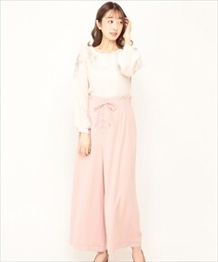 ジョーゼットワイドパンツ S エクリュ Willselection 公式オンラインショップ バーンデストローズ