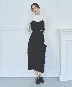 アシメフリルセットアップ(S グレー): AND COUTURE｜公式オンライン  