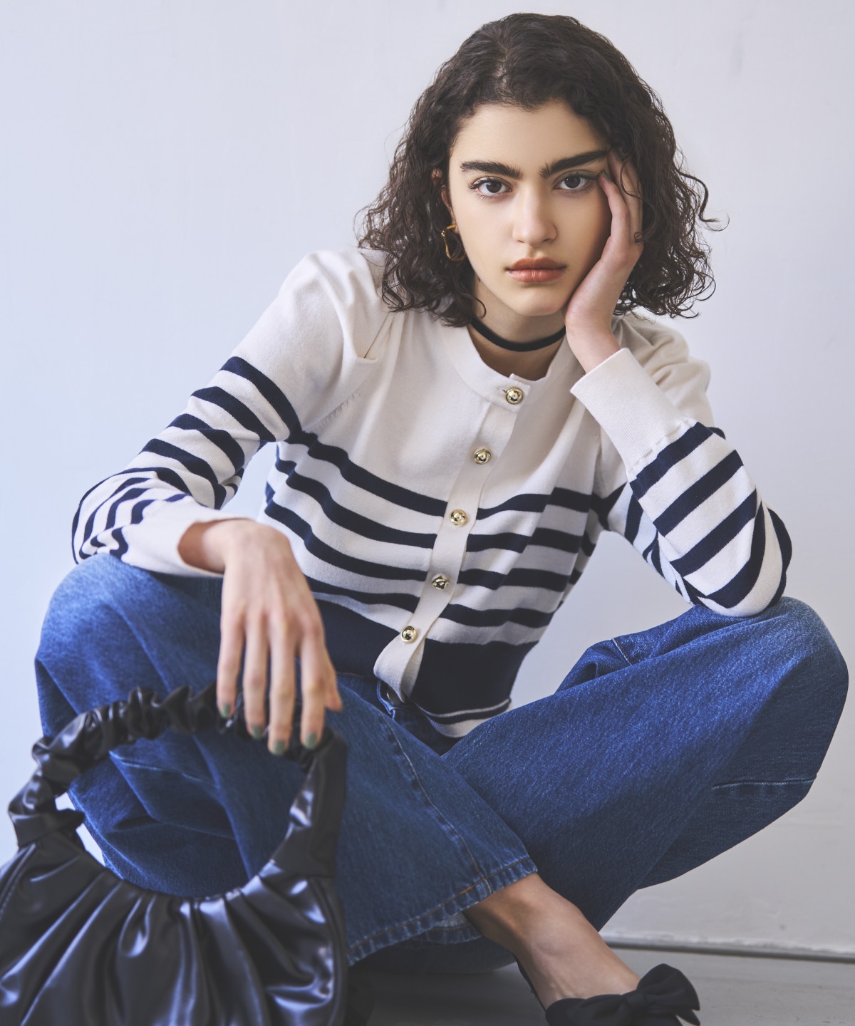 ホワイト系ボーダー