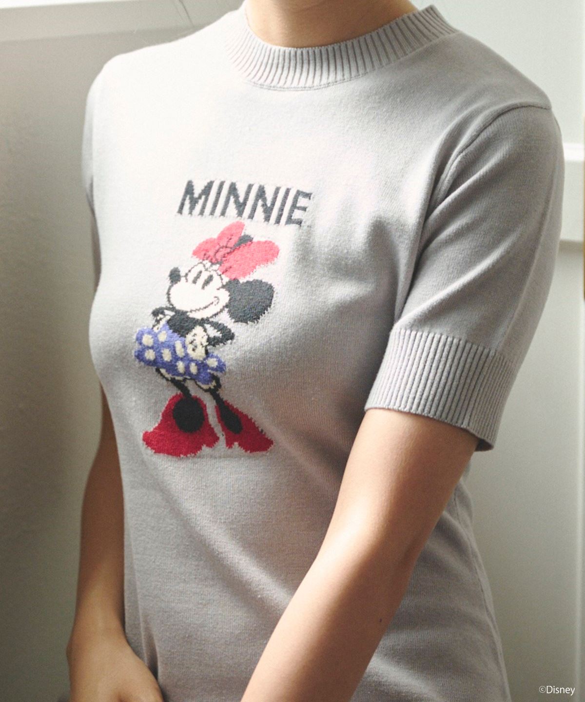 ミニーマウス/ニットワンピース