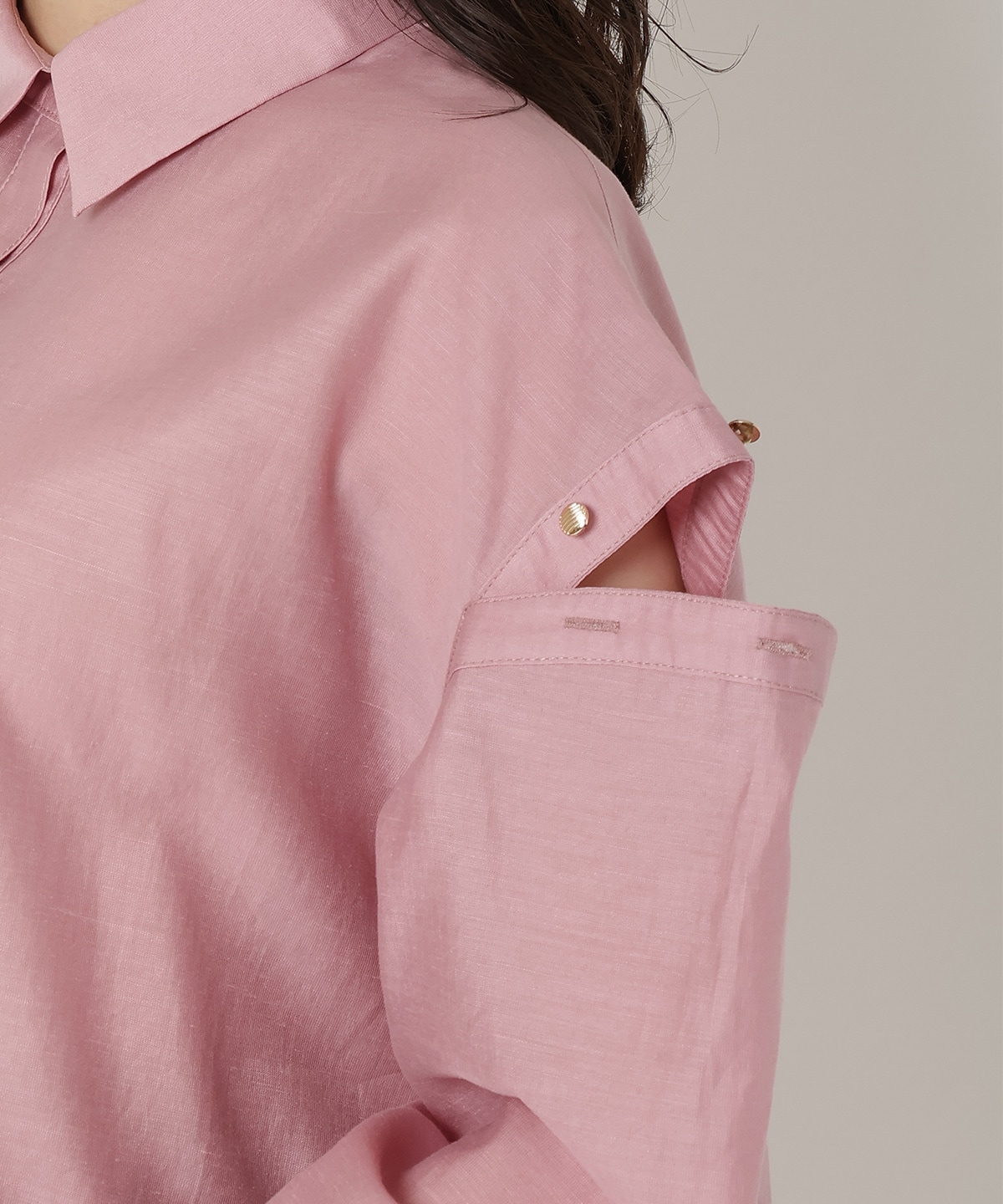 オープンショルダーシャツ