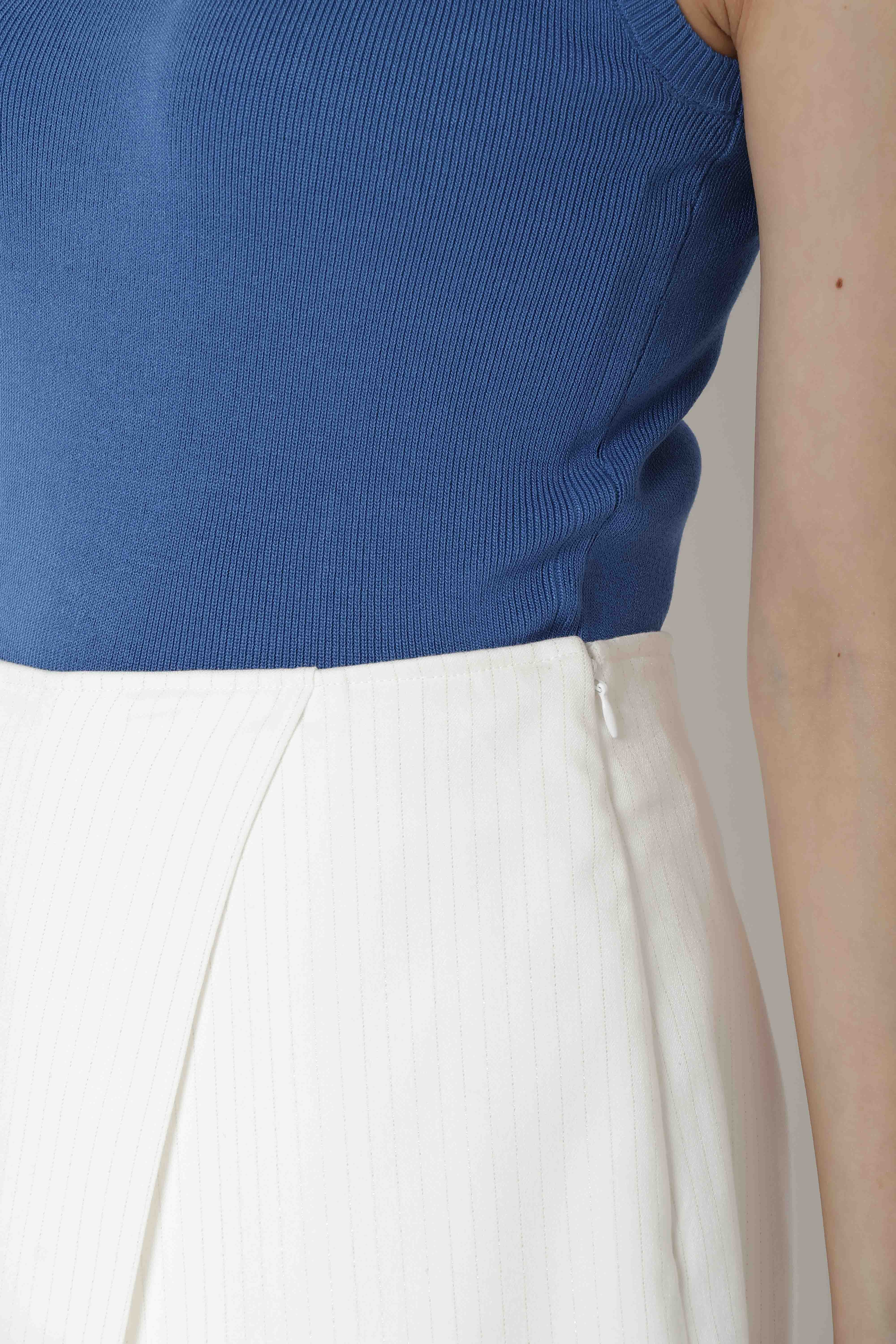 【セットアップ可能】ラメストライプラップミニスカパン