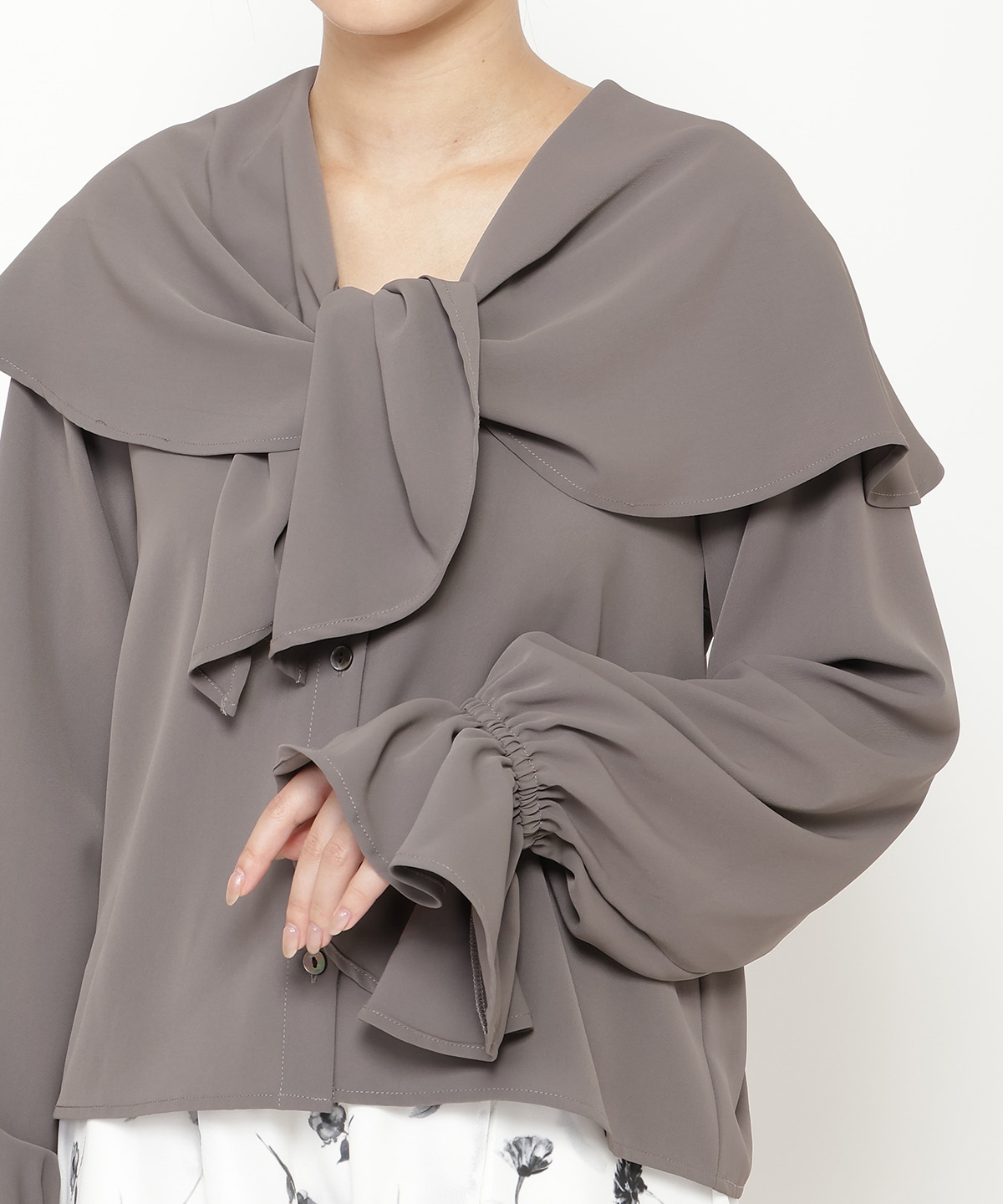 ２wayビッグカラーブラウス