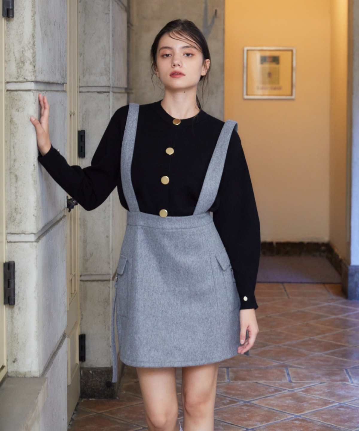 サスペンダースカート