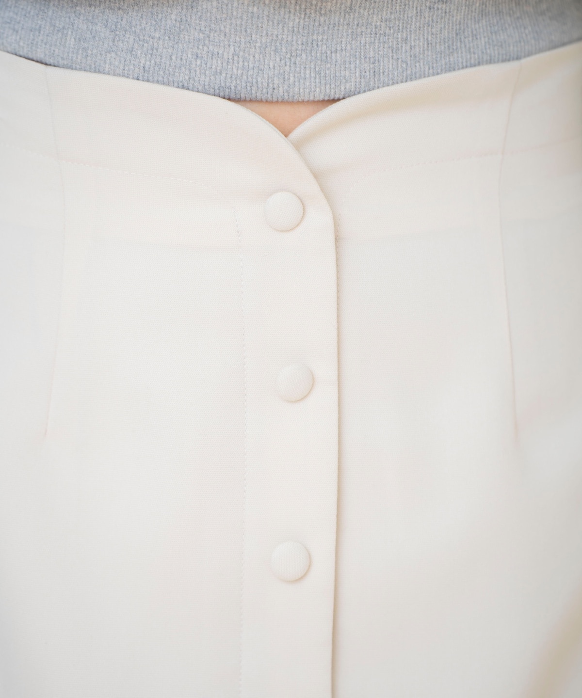 フロントボタンミニスカート