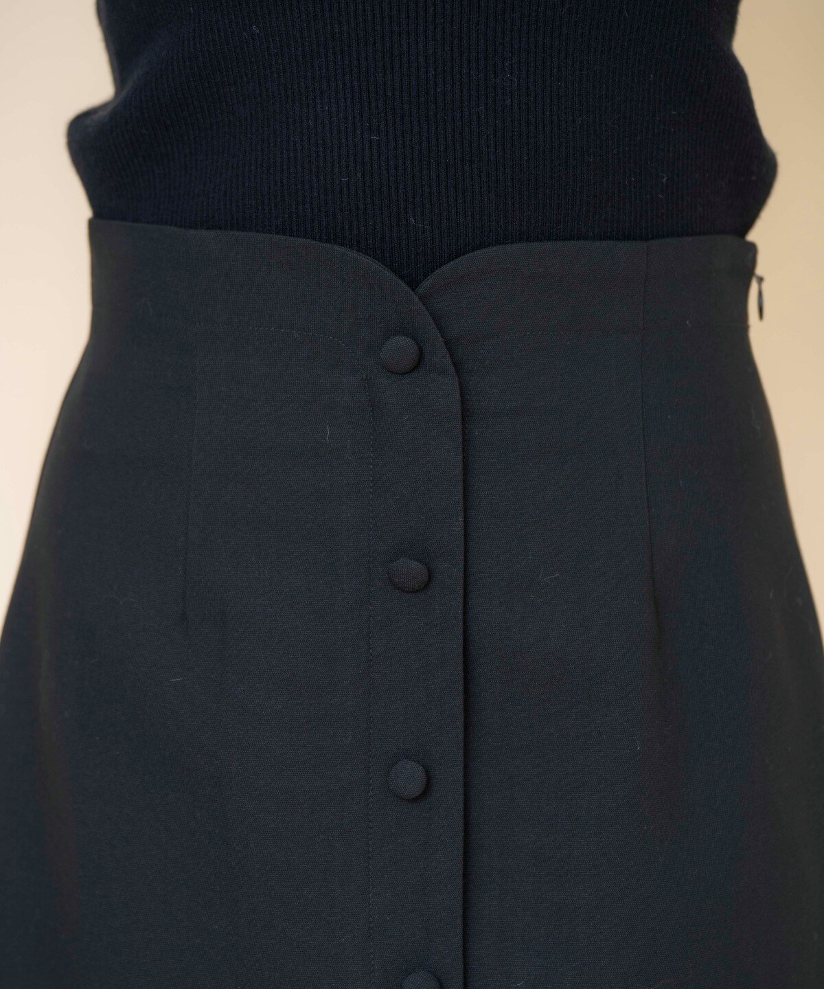 フロントボタンミニスカート
