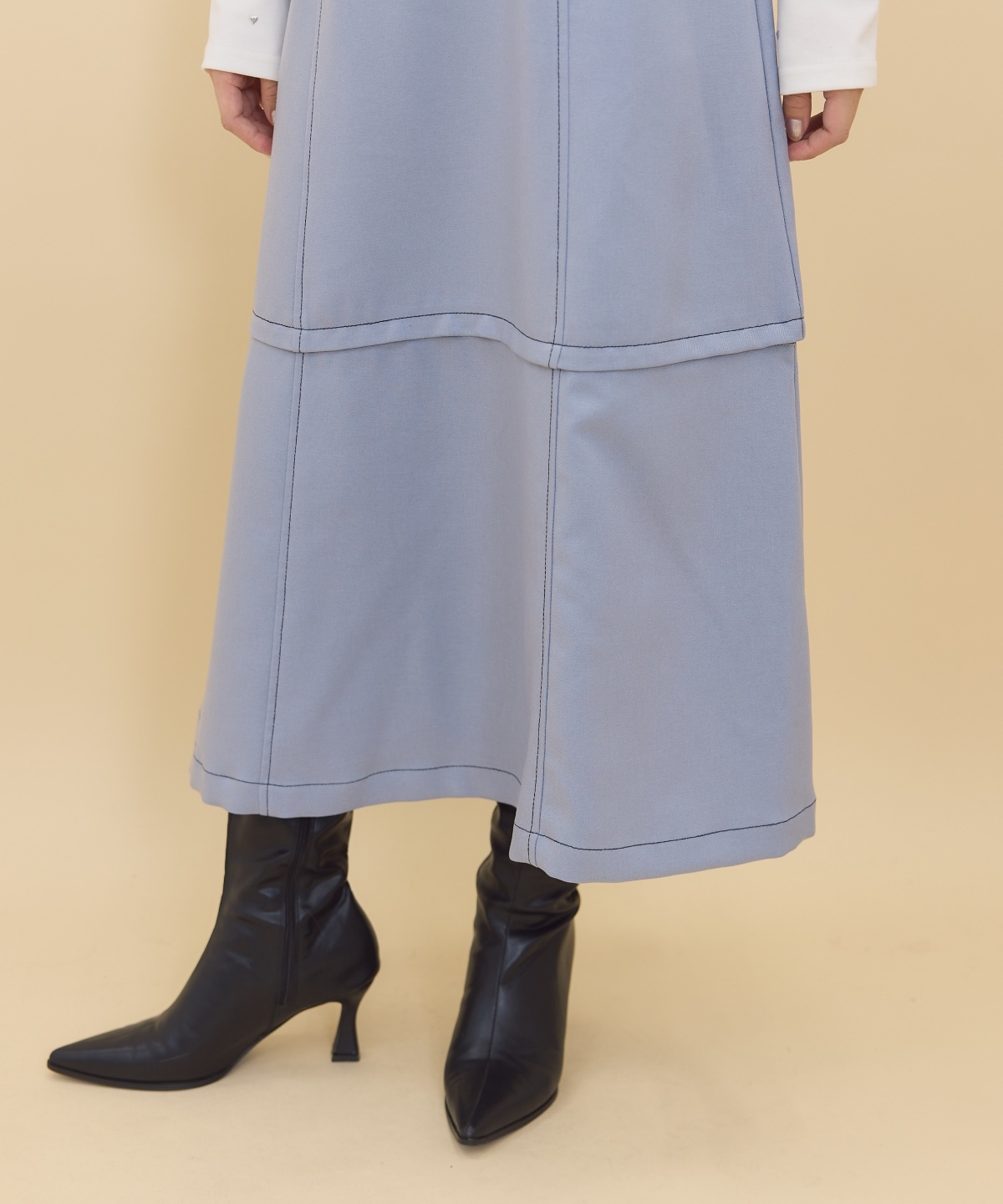 【セットアップ可能】2wayレングスウーリッシュジャンパースカート