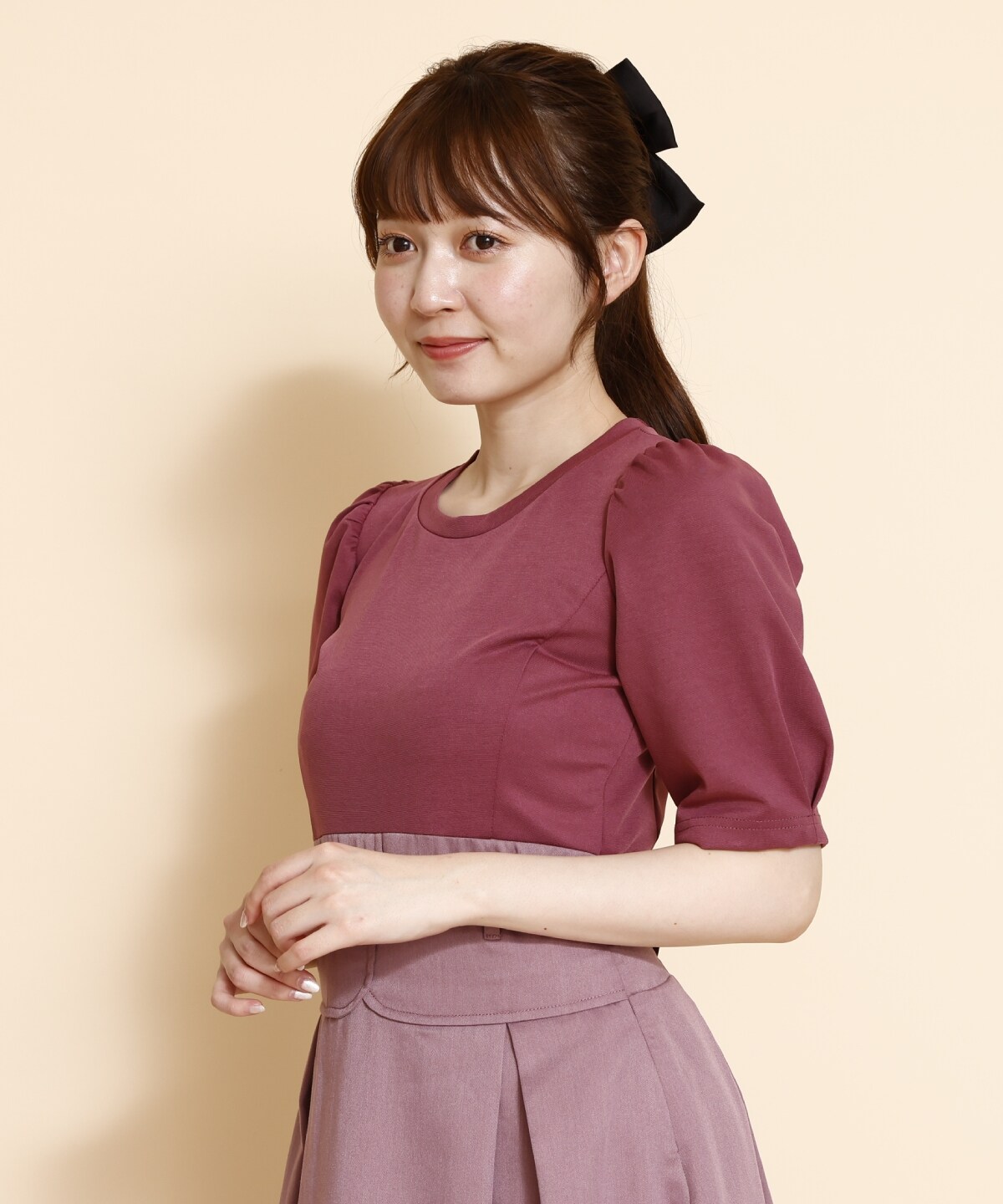 コルセットデザインドッキングワンピース