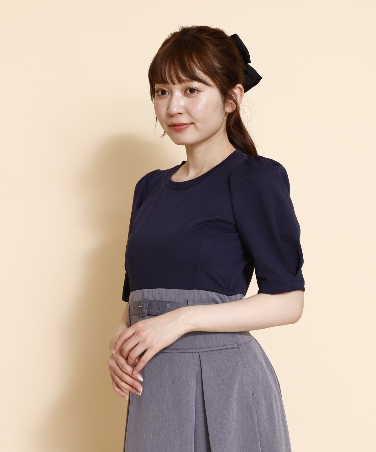 コルセットデザインドッキングワンピース