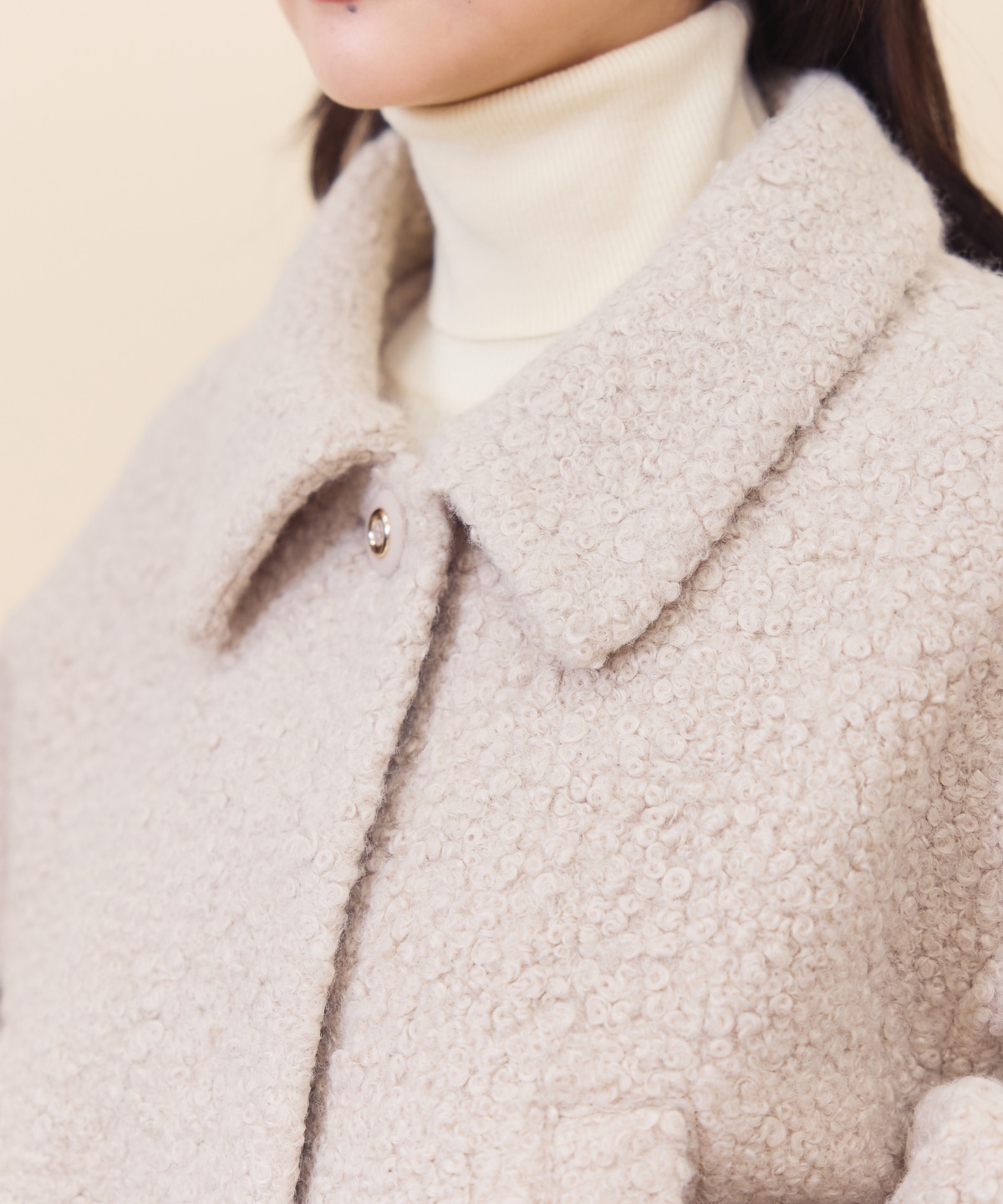 【セットアップ可能】ブークレショートコート