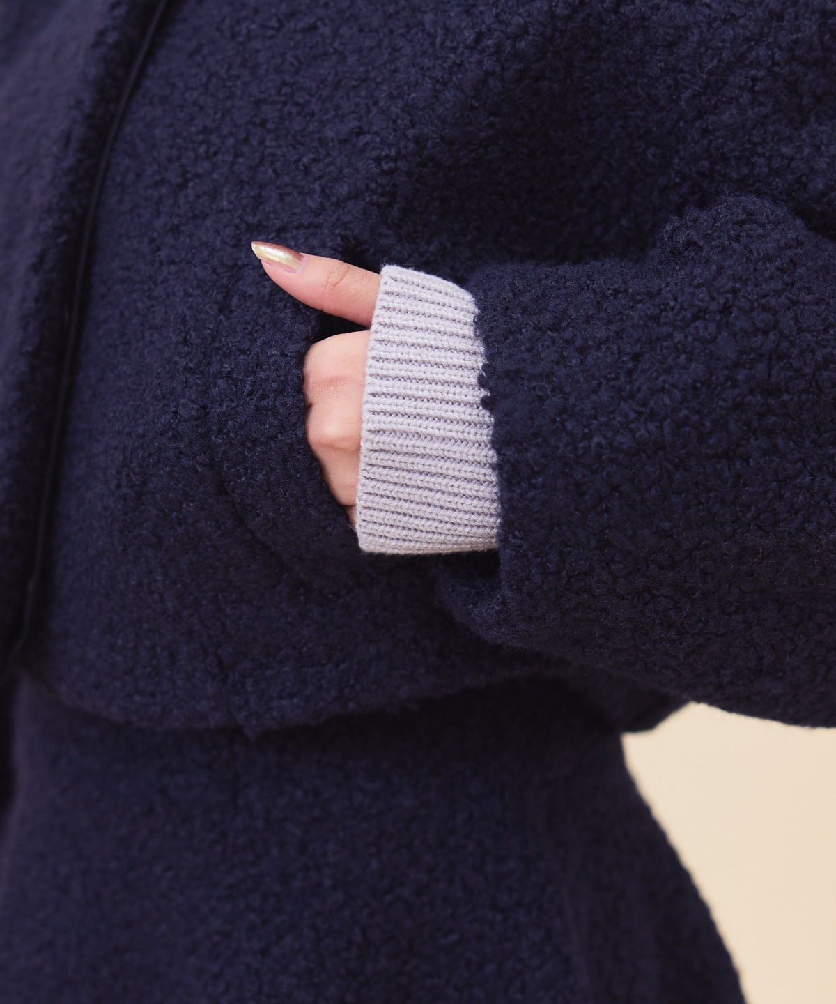 【セットアップ可能】ブークレショートコート