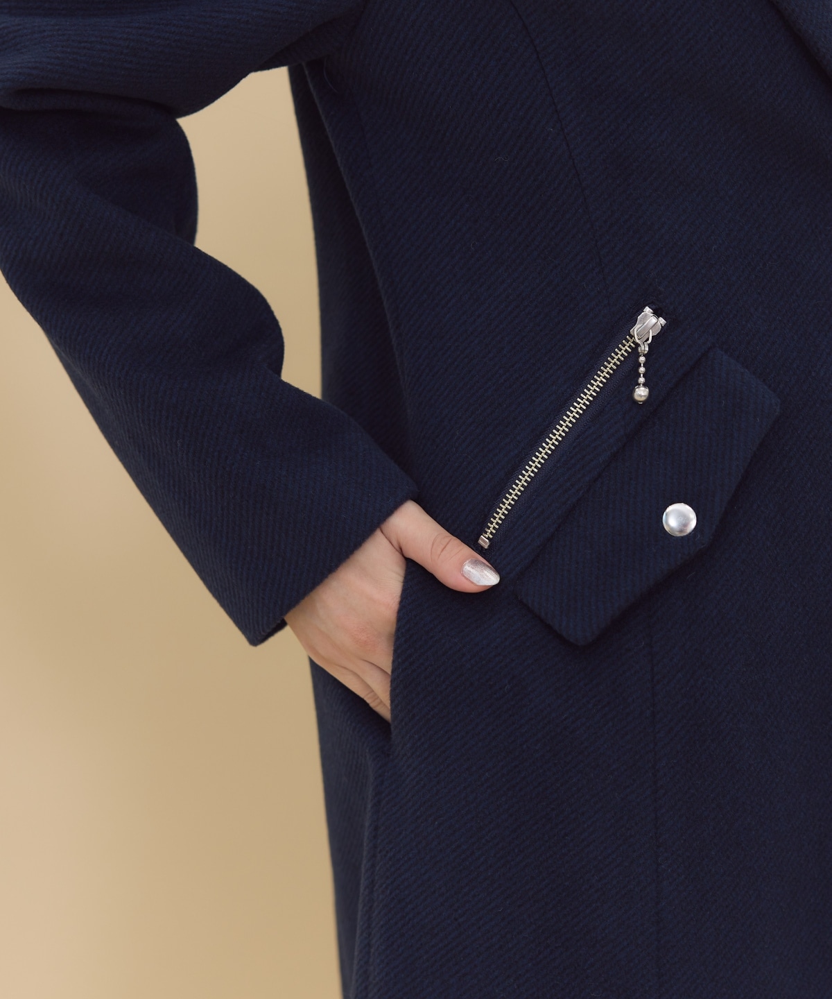 ジップチェスターコート