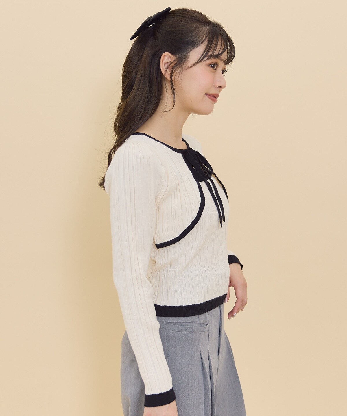 ボレロレイヤードデザインニット(F オフ): REDYAZEL｜公式オンライン  