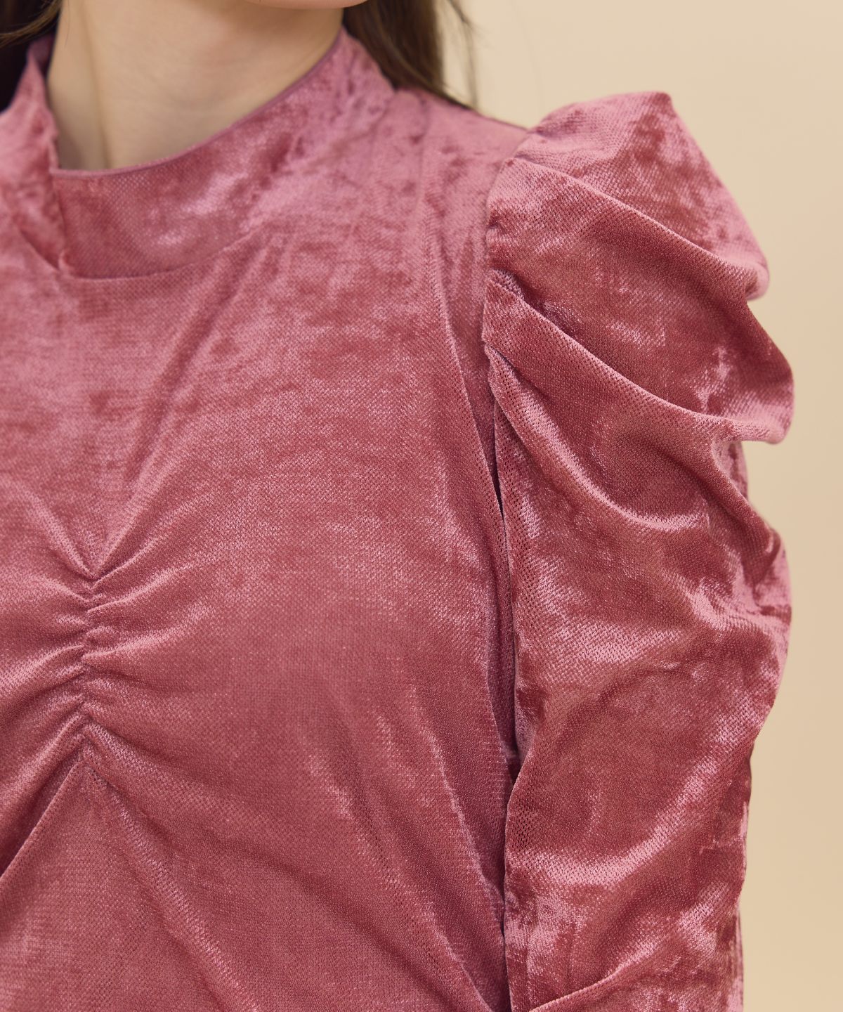 ベロアチュールトップス