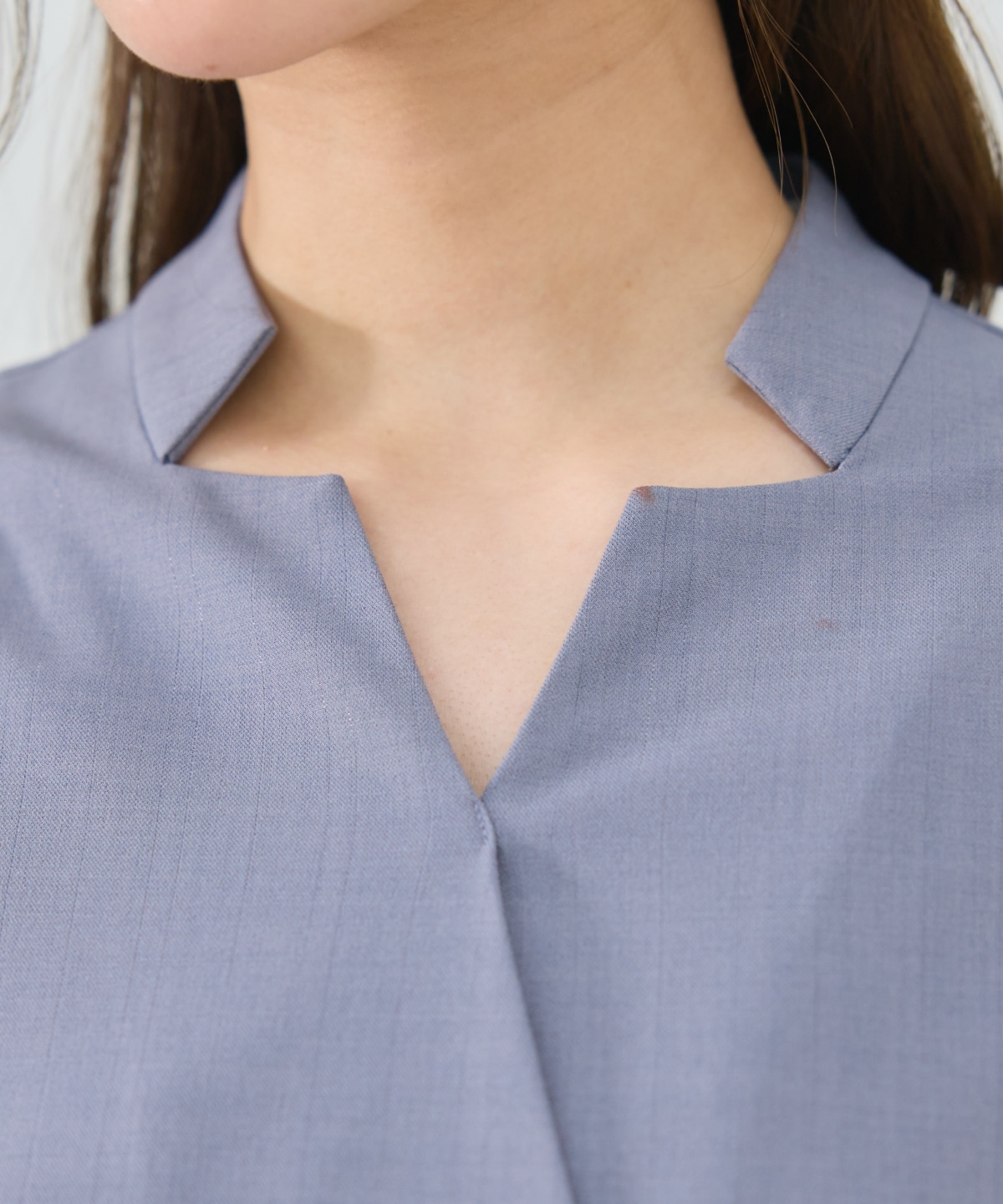 シャドウラメストライプカシュクールワンピース