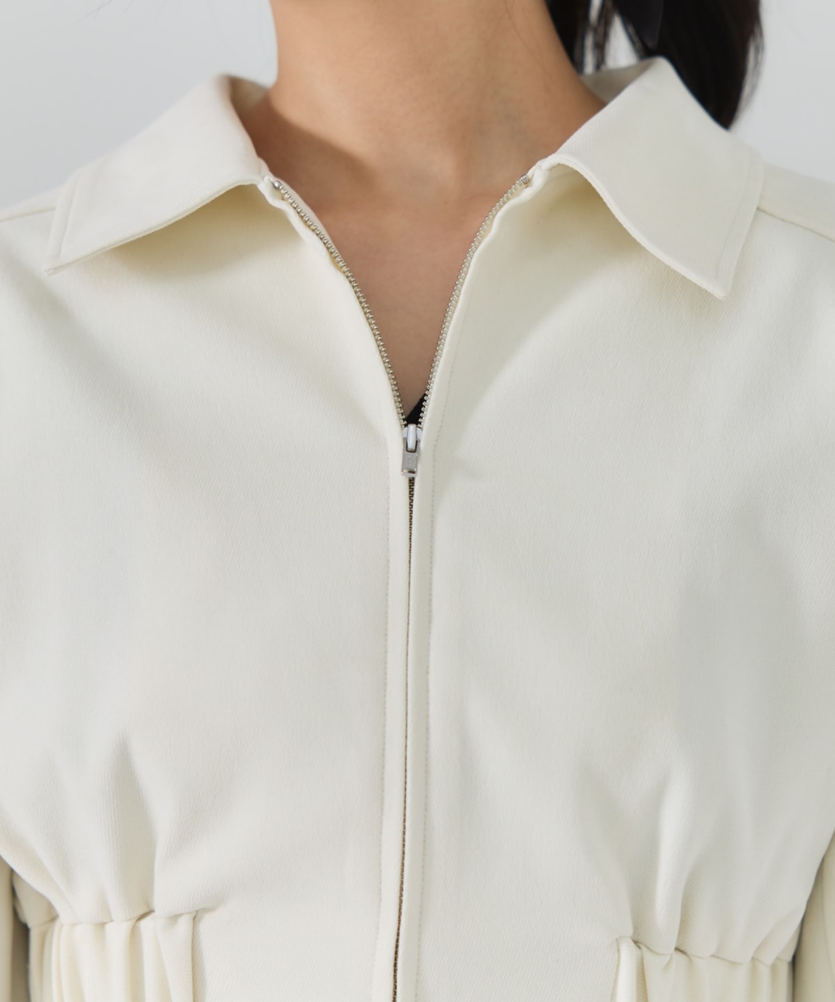 【セットアップ可能】フロントジップショートブルゾン