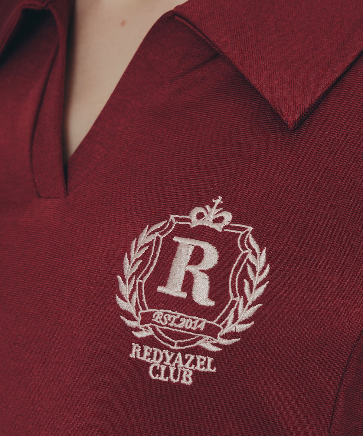 エンブレムサイドレースアップロングスリーブワンピース