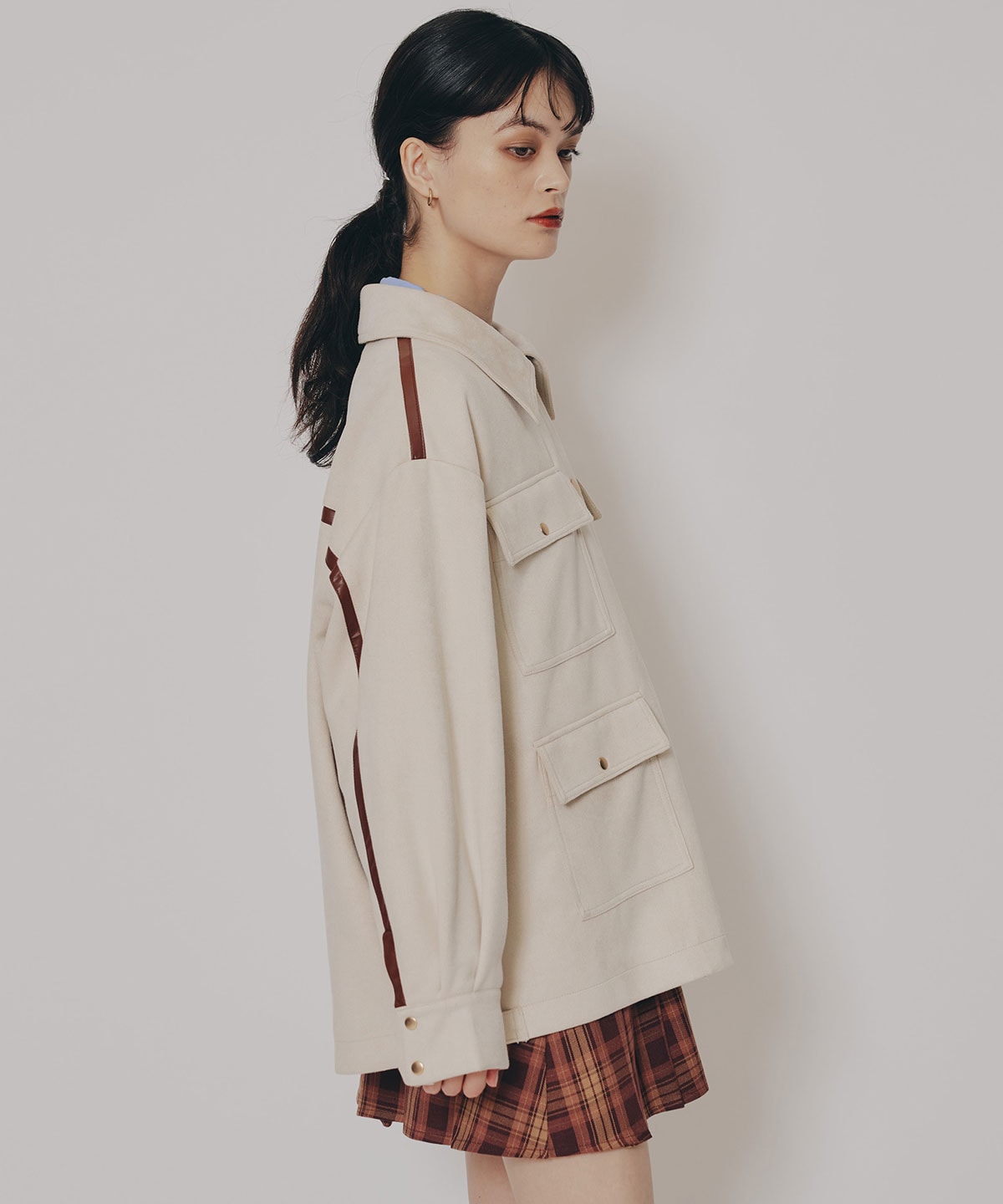 ヴィンテージライクスエードポケットジャケット