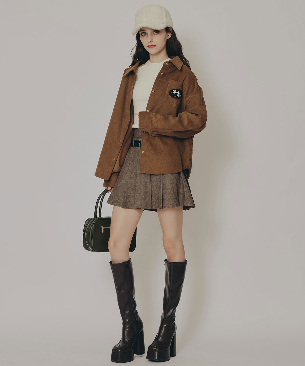 ロゴワッペンオーバーシャツ