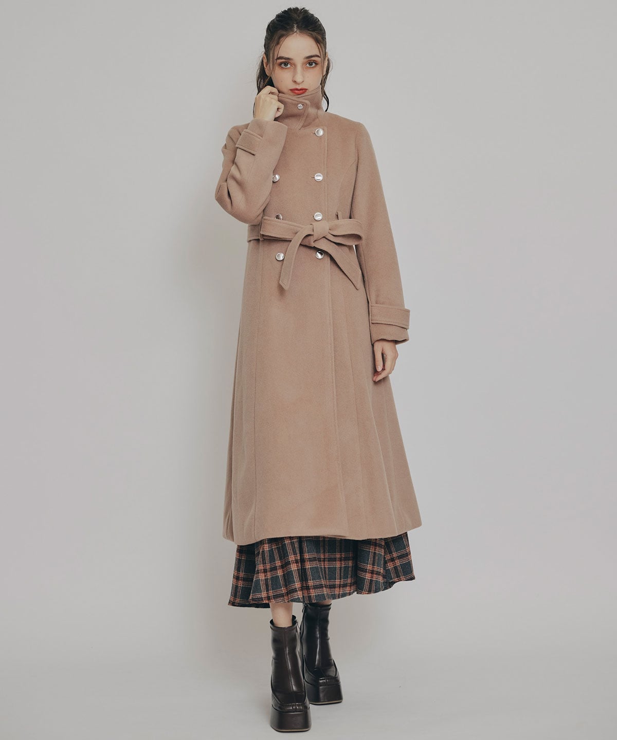 2WAYカラーダブルロングコート