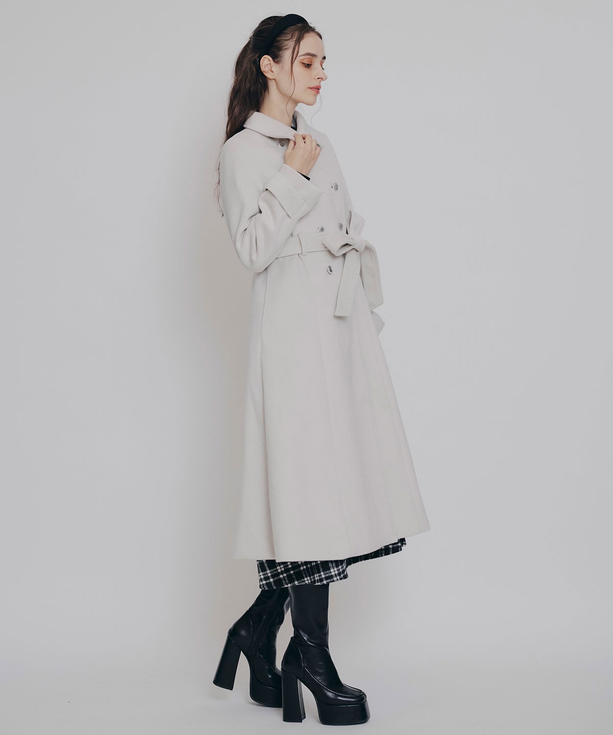 2WAYカラーダブルロングコート