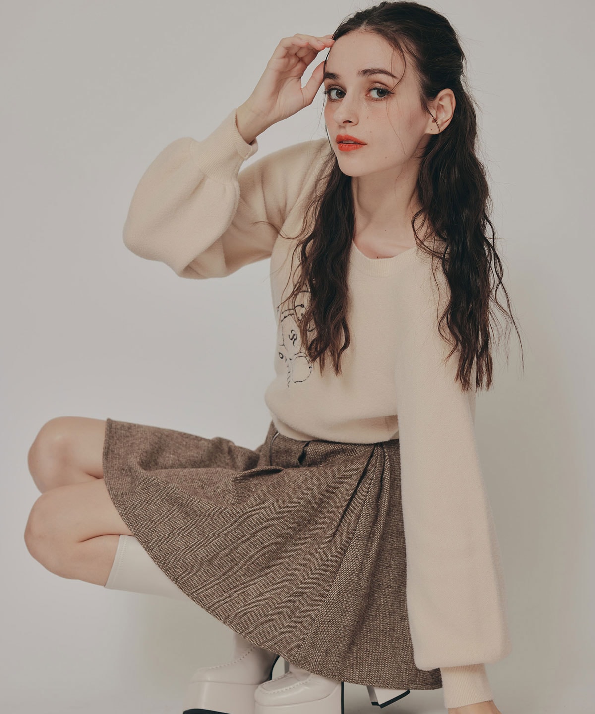 Azelyフラッフィニットプルオーバー