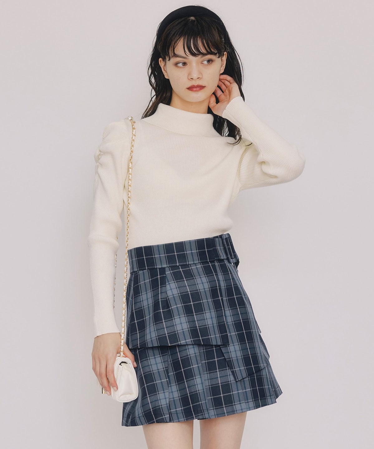 ラメタートルニットプルオーバー