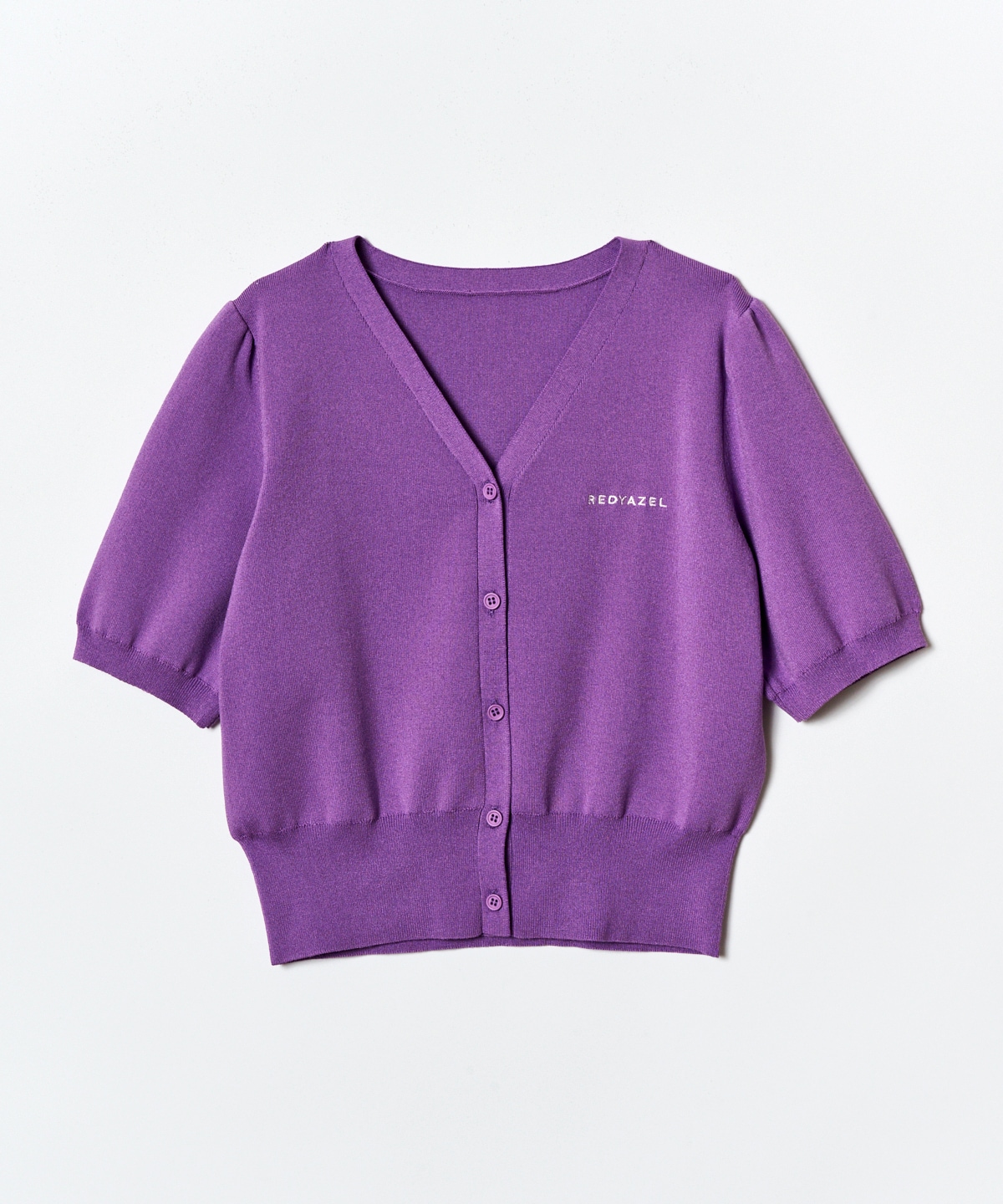 ロゴVネックショートスリーブカーディガン