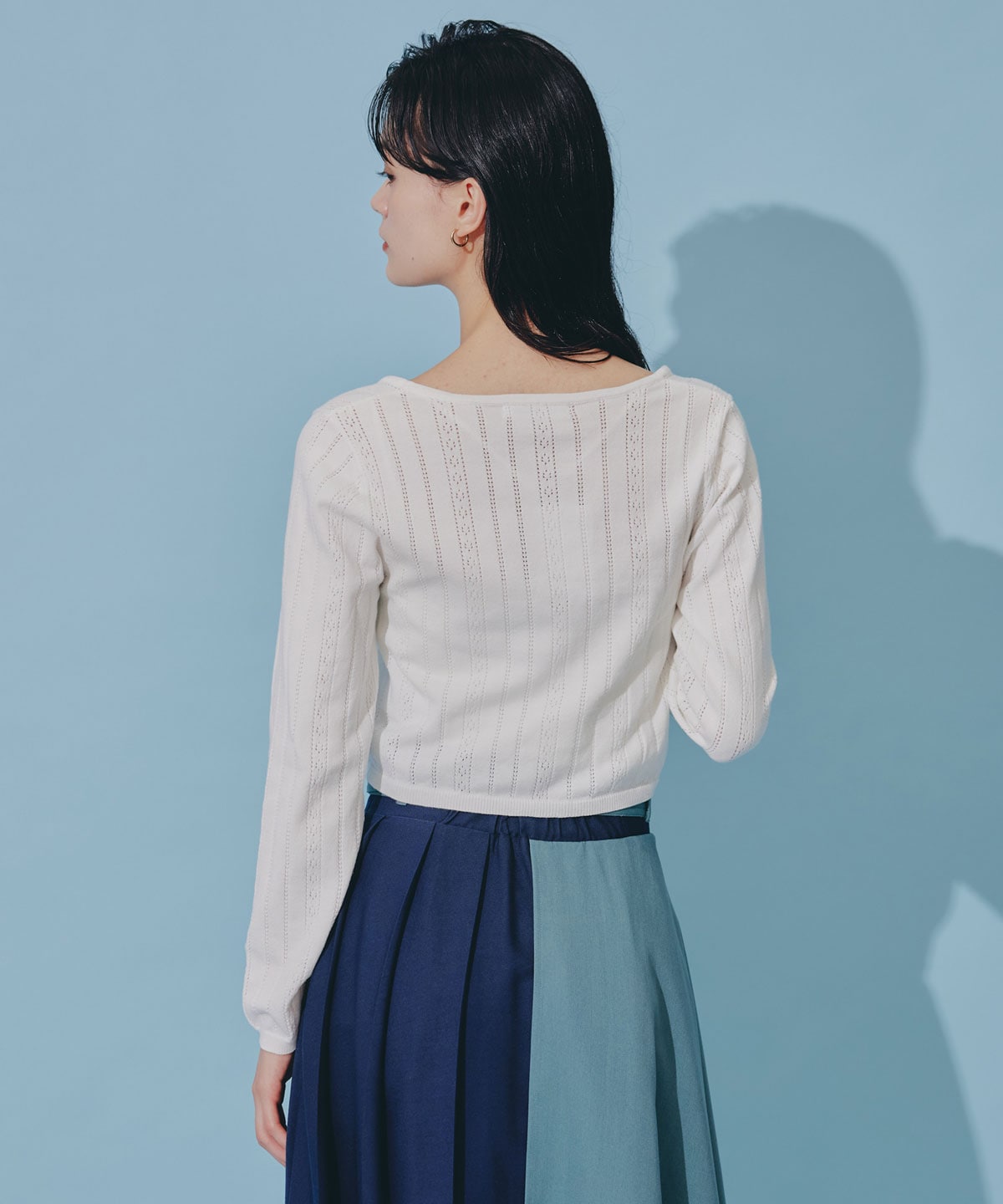 バタフライホックニットカーディガン