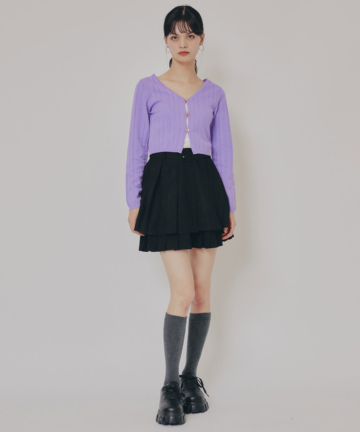 バタフライホックニットカーディガン