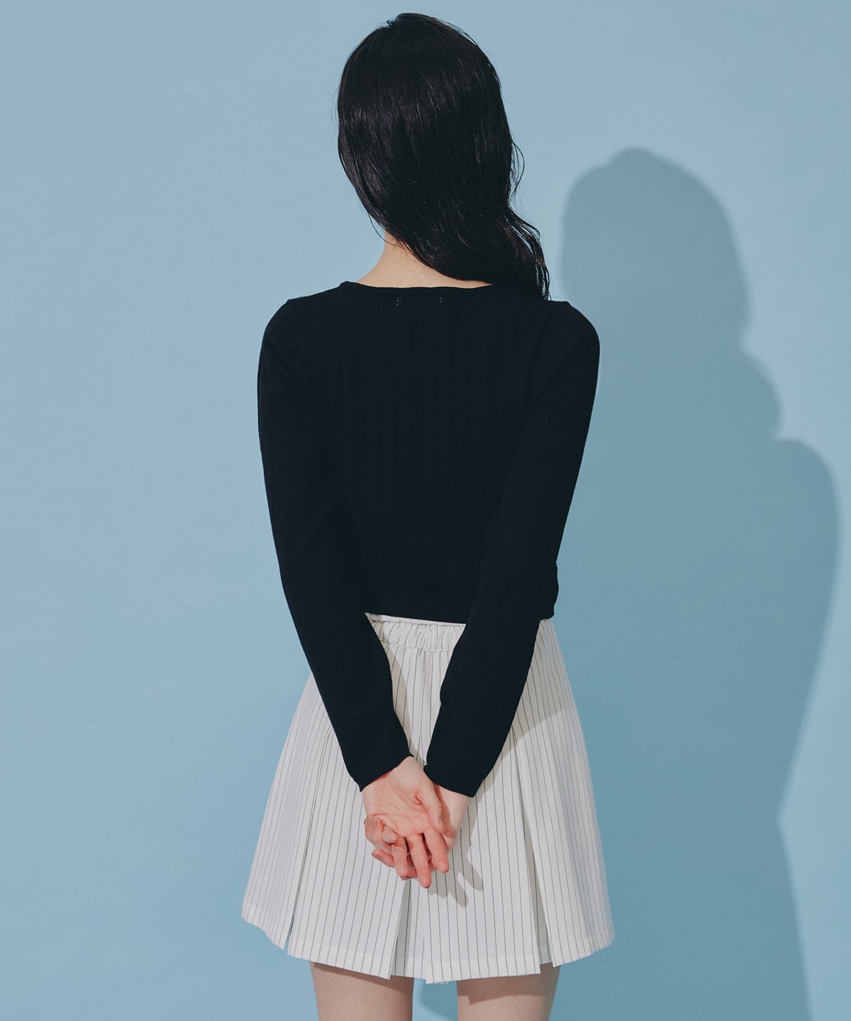 バタフライホックニットカーディガン