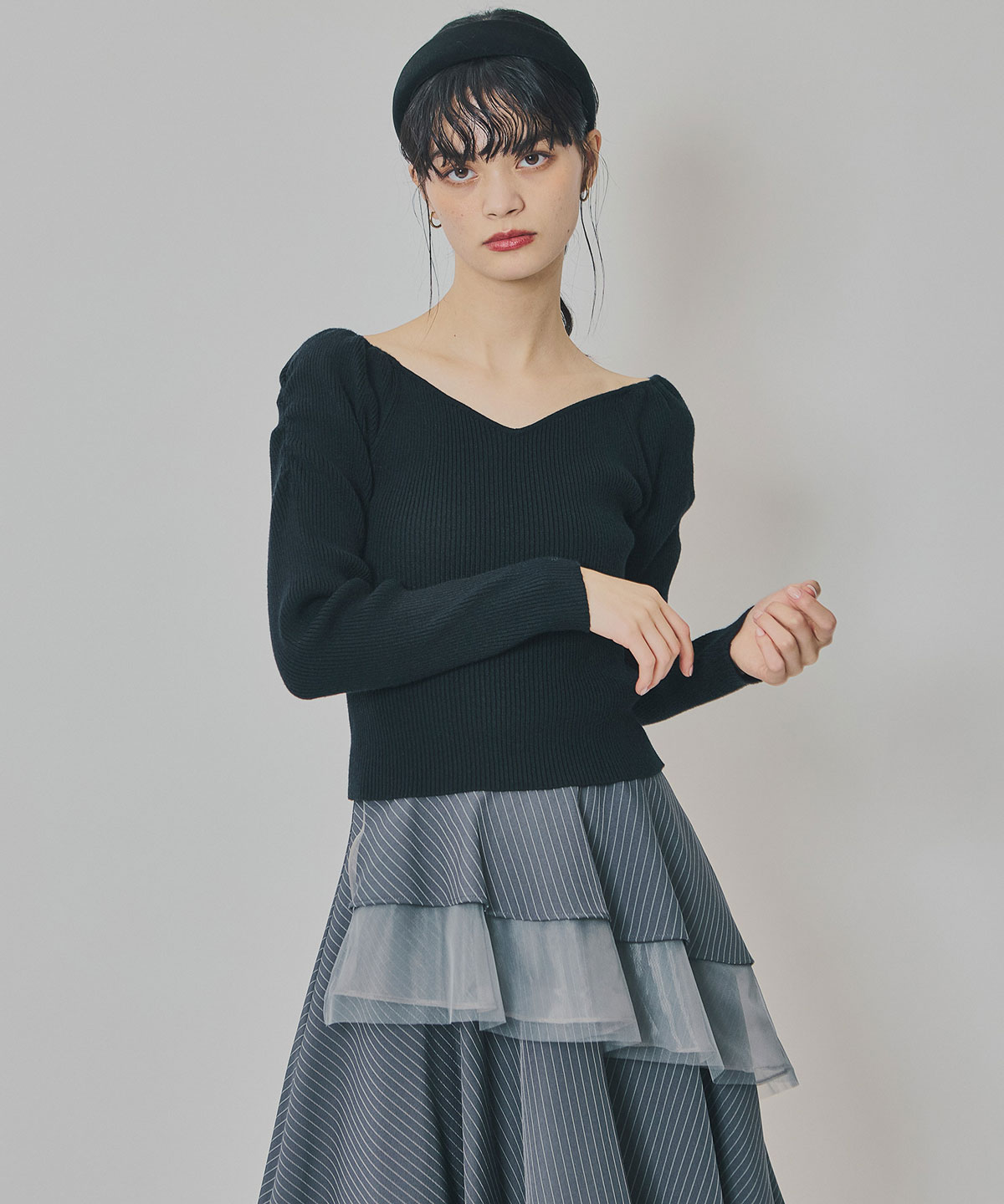 4wayリブニットトップス