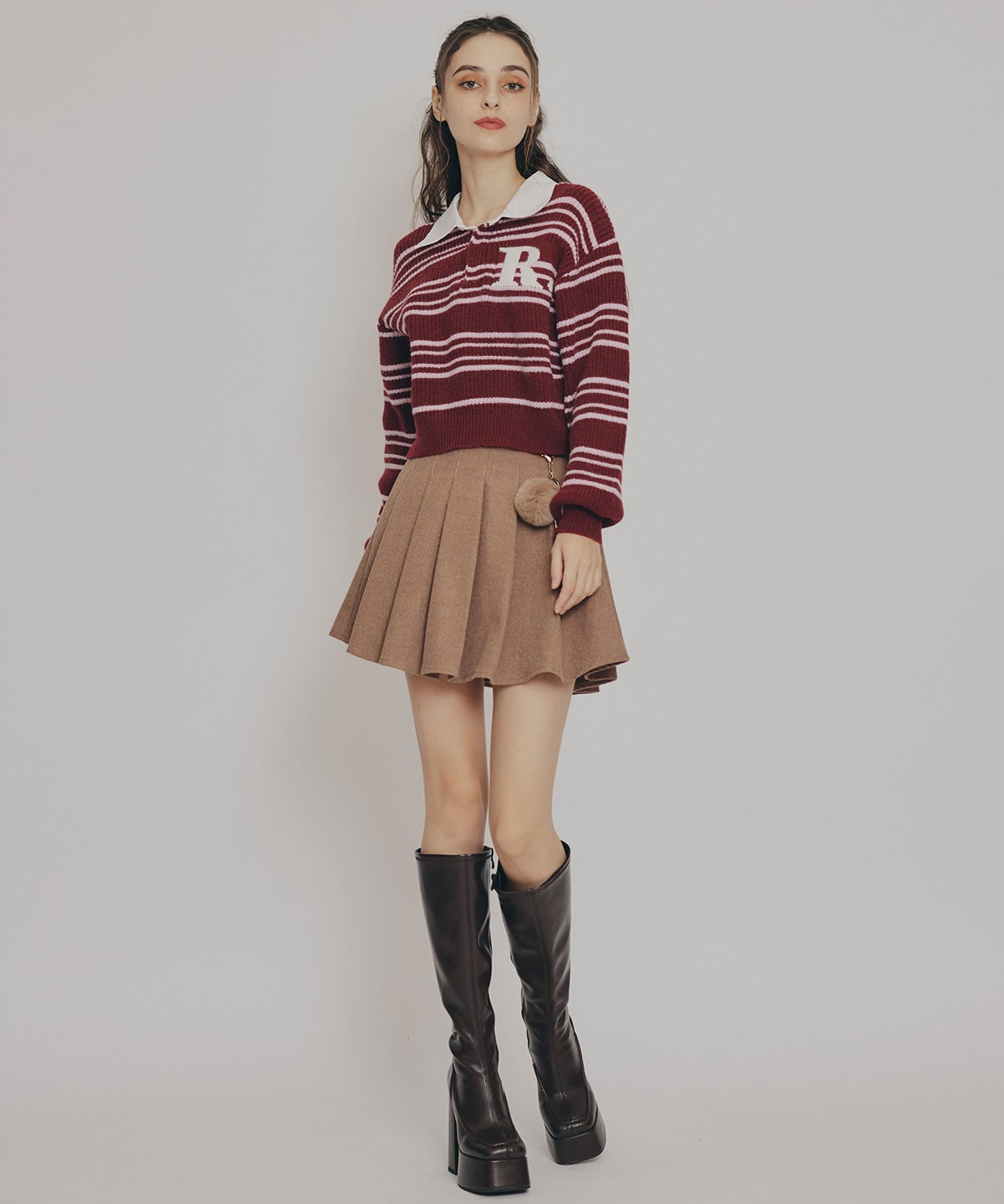 R.カレッジポロニットプルオーバー