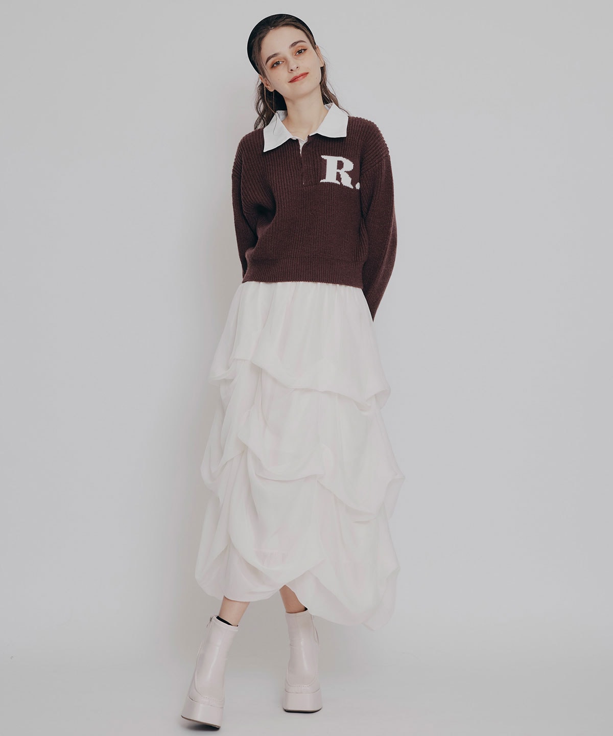 R.カレッジポロニットプルオーバー