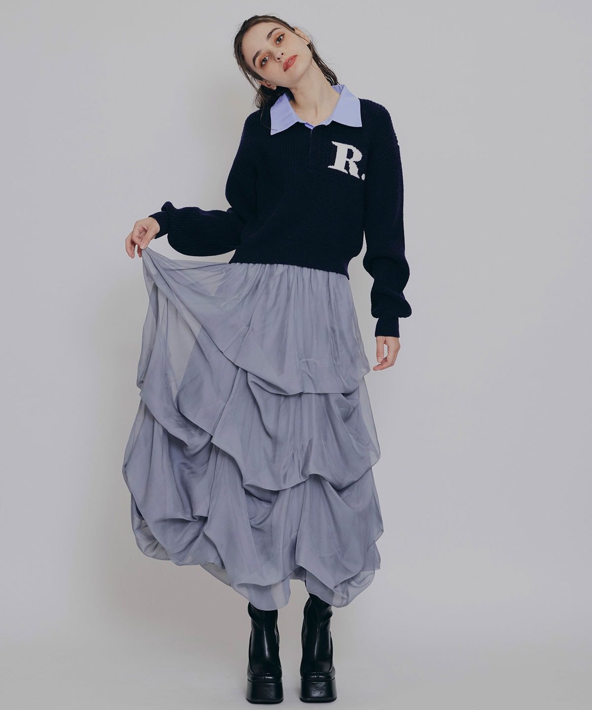 R.カレッジポロニットプルオーバー